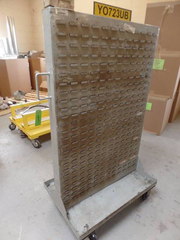 Mobile Double Sided Bin Rack