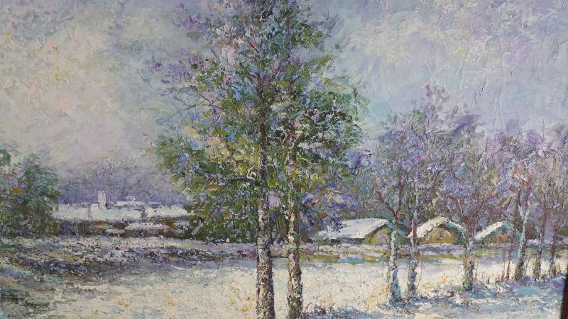 lot 8 image: Original H. Forsburg Painting on Canvas Signed