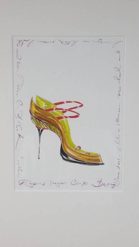 lot 25 image: Designer Shoe Framed Print