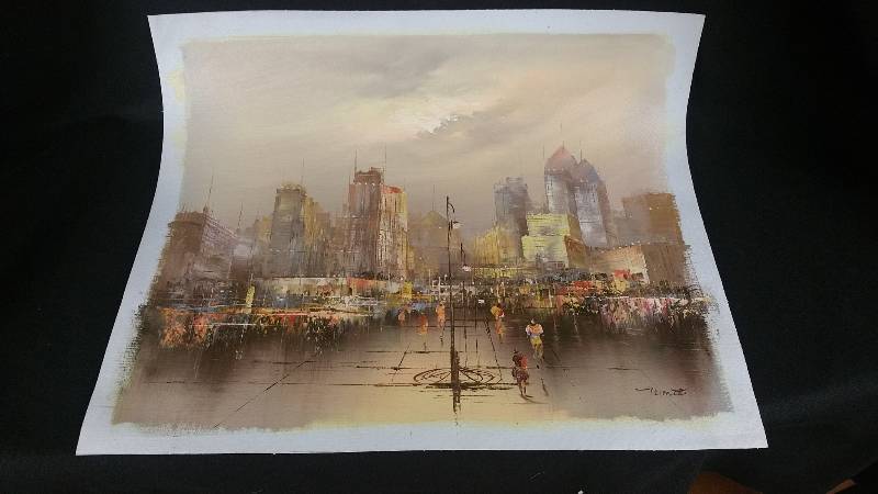 lot 10 image: Amazing Original Oil on Canvas Signed