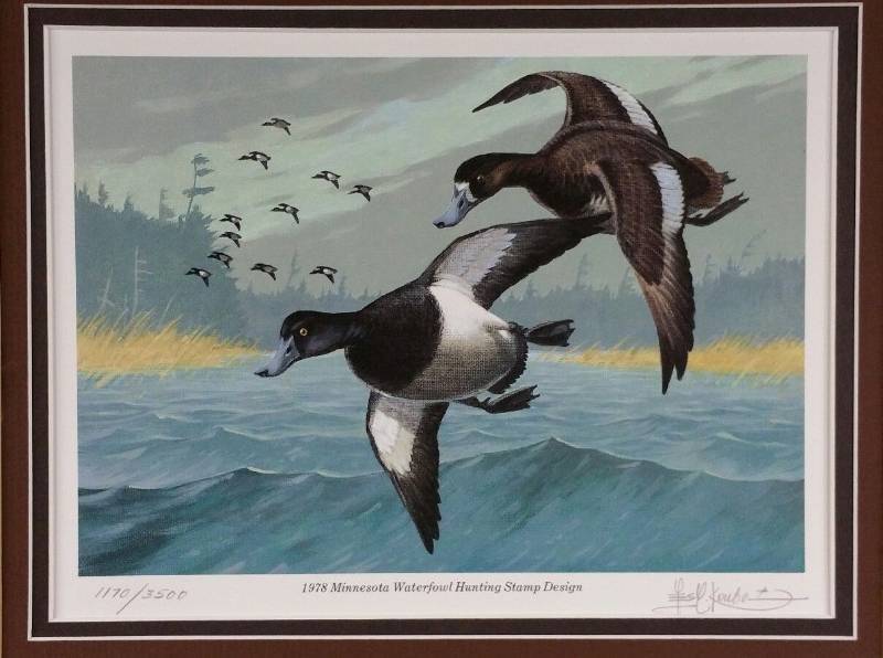 lot 28 image: 1978 Minnesota Duck Stamp Print by Les Kouba First Edition #11703500