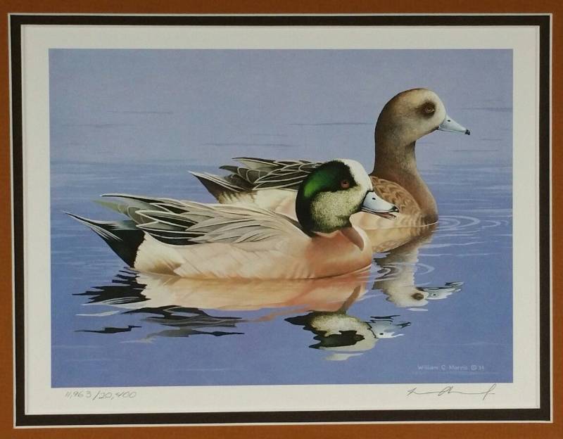 lot 31 image: 1984 Federal Duck Stamp Print by William Morris First Edition 1196320400