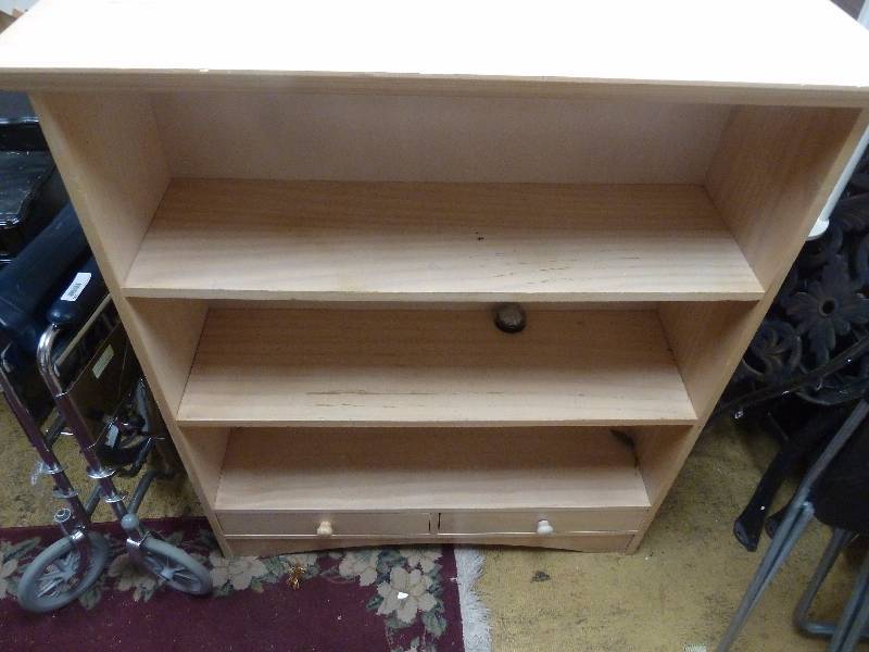 Vintage Book Shelf with Drawers