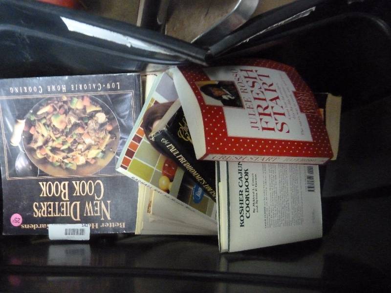 Tub of Cookbooks