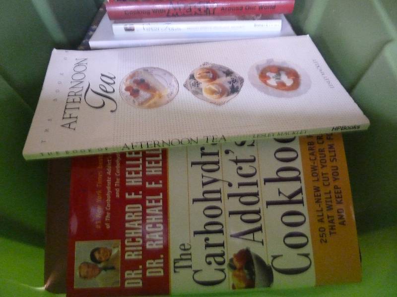 Tub of Cookbooks