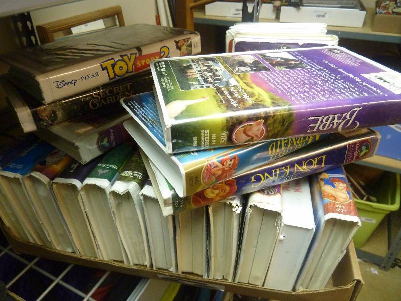 Large Disney VHS Movie Lot