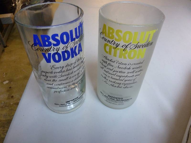 Absolute Vodka Glasses or Vases