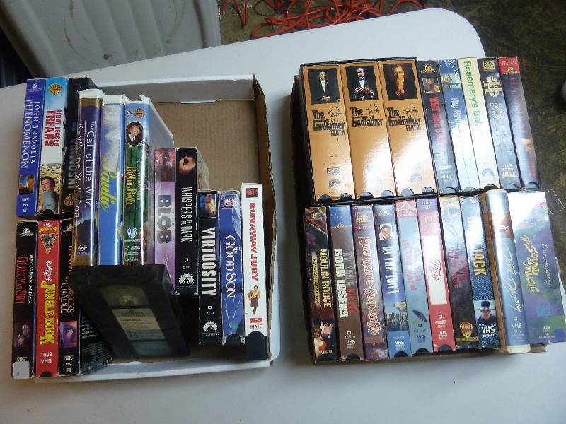 Very Large VHS Movie Lot