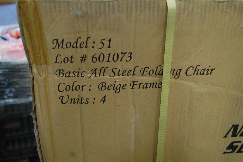 Steel Folding Chairs-4 Chairs