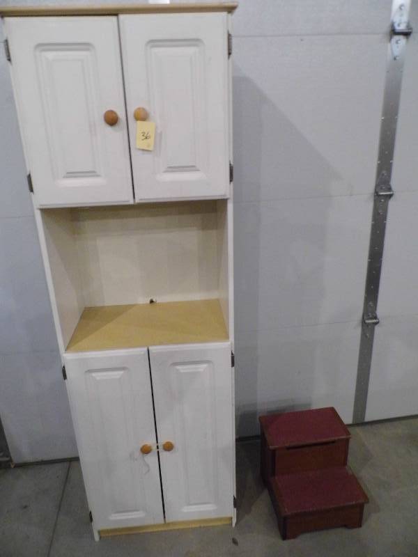Microwave Cabinet - Dog Steps