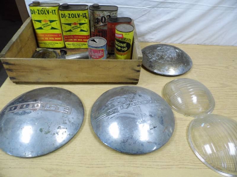 Hubcaps - Oil Cans - Crate
