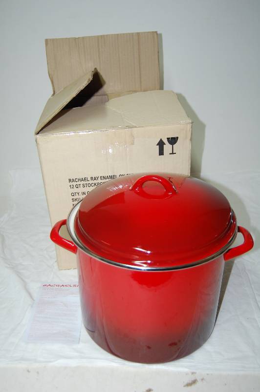 lot 103 image: Enamel Coated Stock Pot