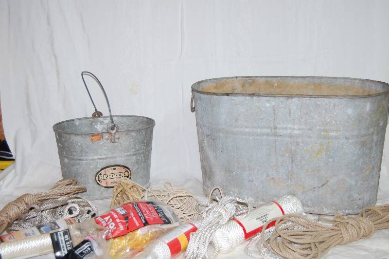 lot 234 image: Metal Bins and Rope