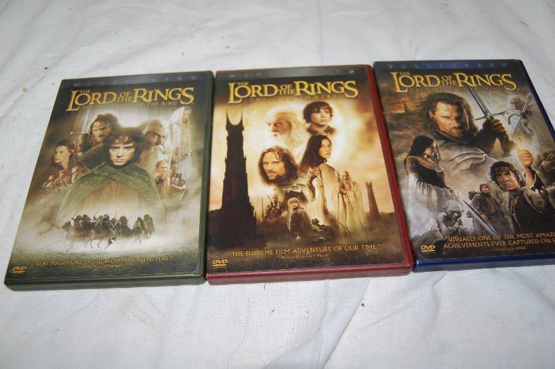 lot 258 image: LOTR Trilogy on DVD
