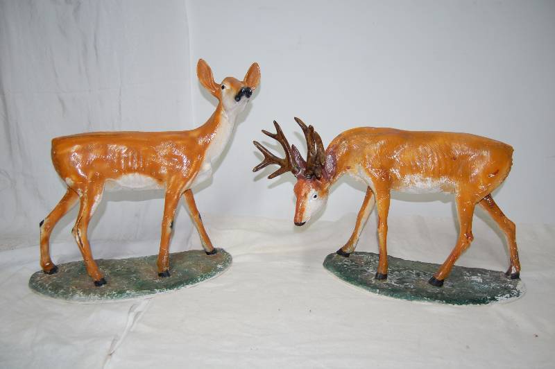 lot 345 image: Ceramic Deer Set