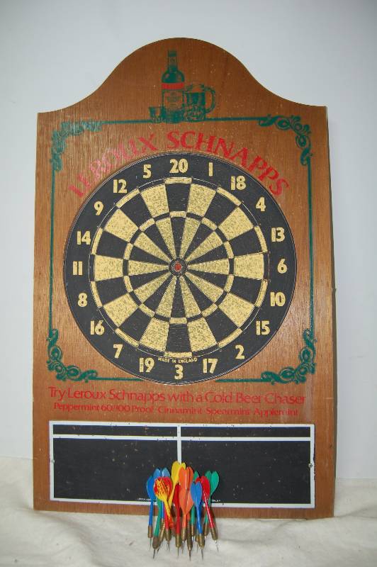 lot 380 image: Dart Board with Darts