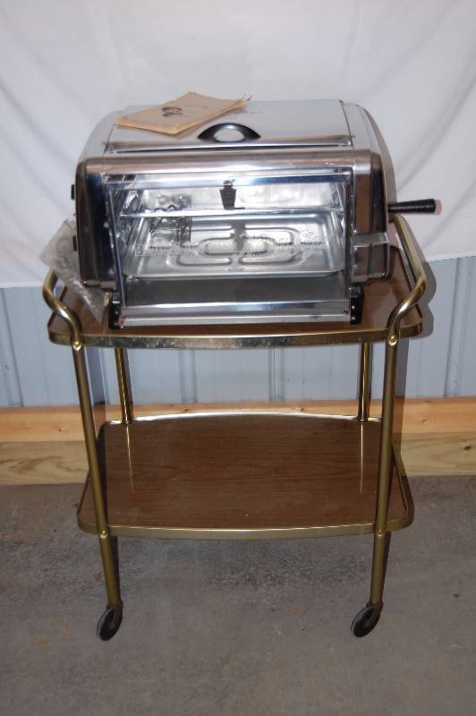 lot 427 image: Rotisserie and Rolling Cart