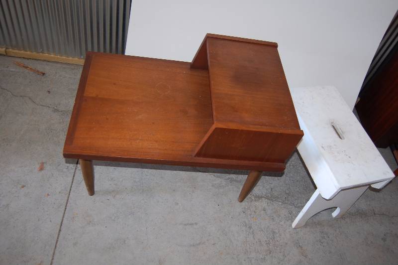 lot 444 image: Side Table and Stool