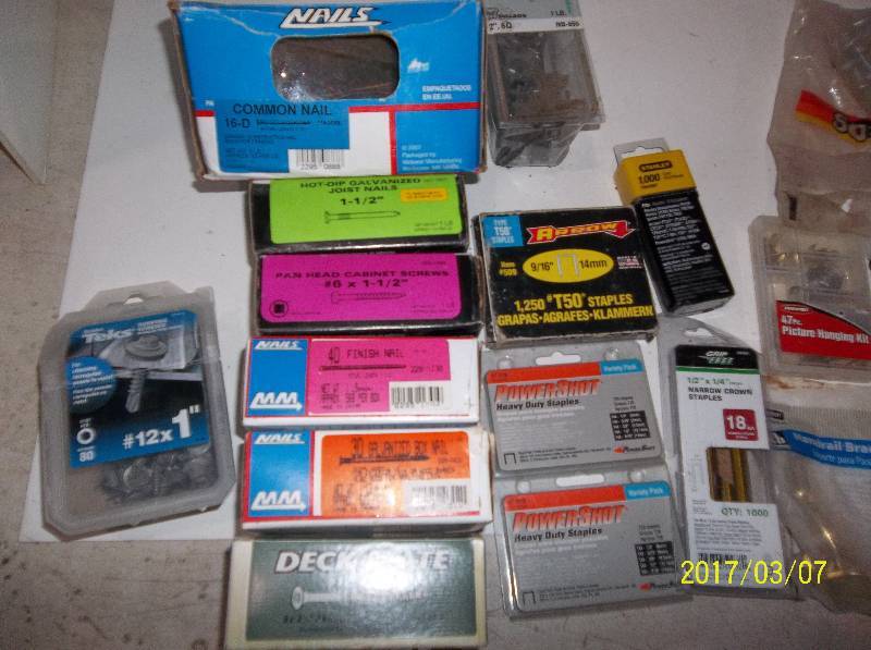 Screws, Nails, Staples and More
