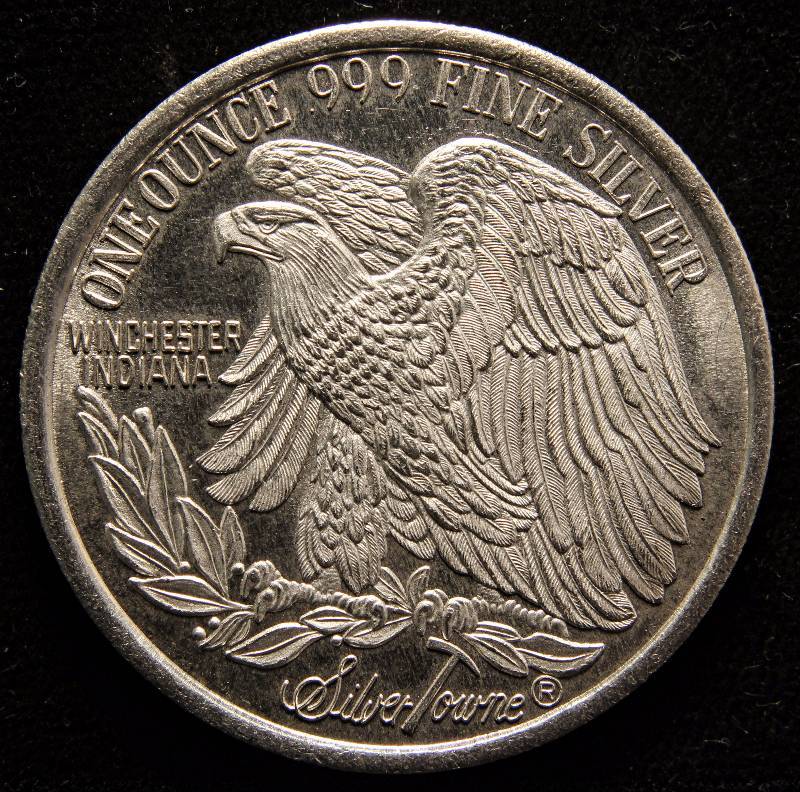 1 TROY OZ. .999 FINE SILVER SAINT GAUDENS STYLE