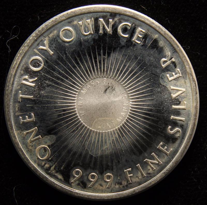 1 TROY OZ. .999 FINE SILVER ROUND SUNSHINE MINTING