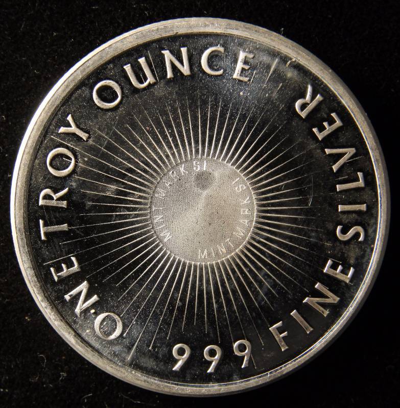 1 TROY OZ. .999 FINE SILVER ROUND SUNSHINE MINTING