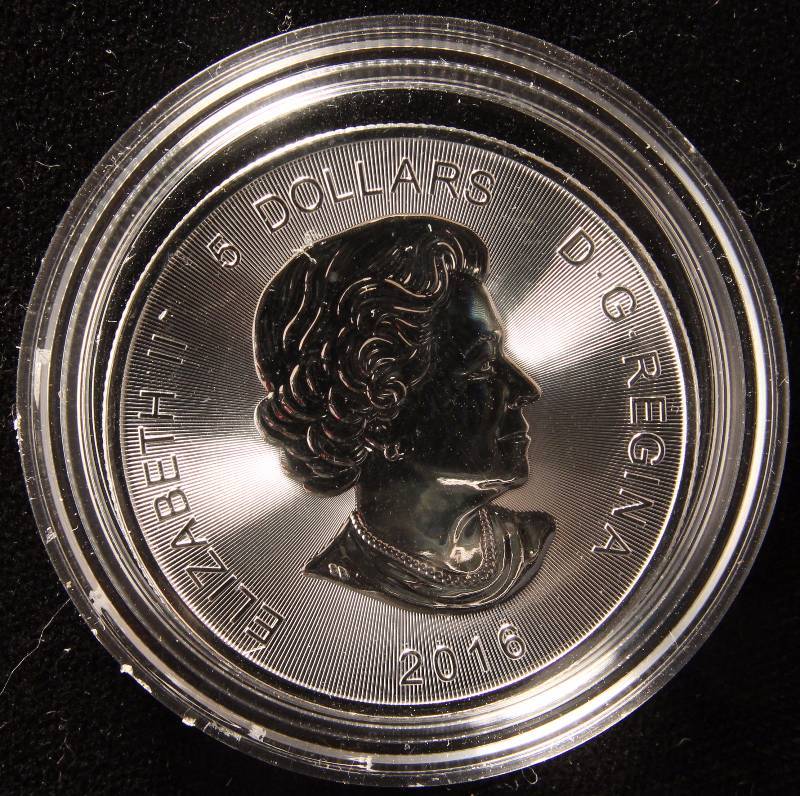 2016 CANADA COUGAR 1 TROY OZ. .9999 FINE SILVER IN AIRTITE HOLDER