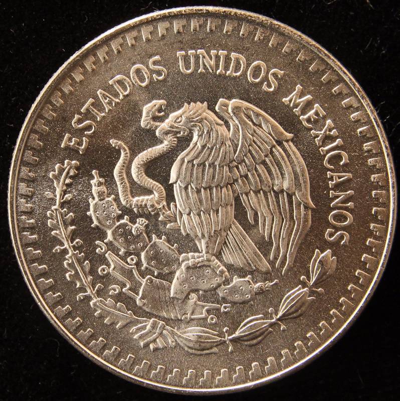 1991 MEXICO LIBERTAD 1 TROY OZ. .999 FINE SILVER