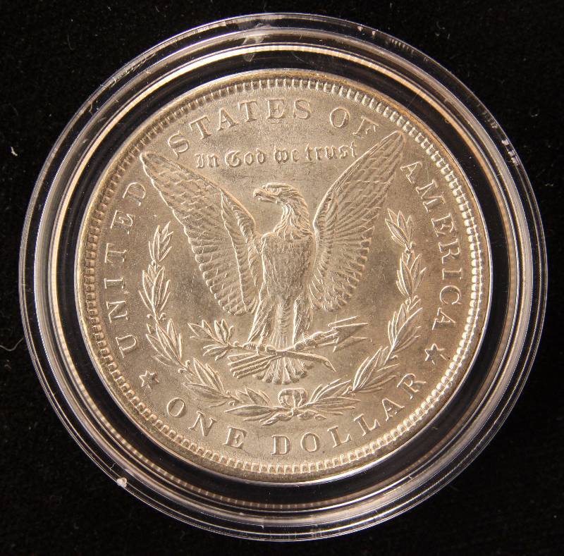 1889 MORGAN SILVER DOLLAR UNC IN AIRTITE HOLDER