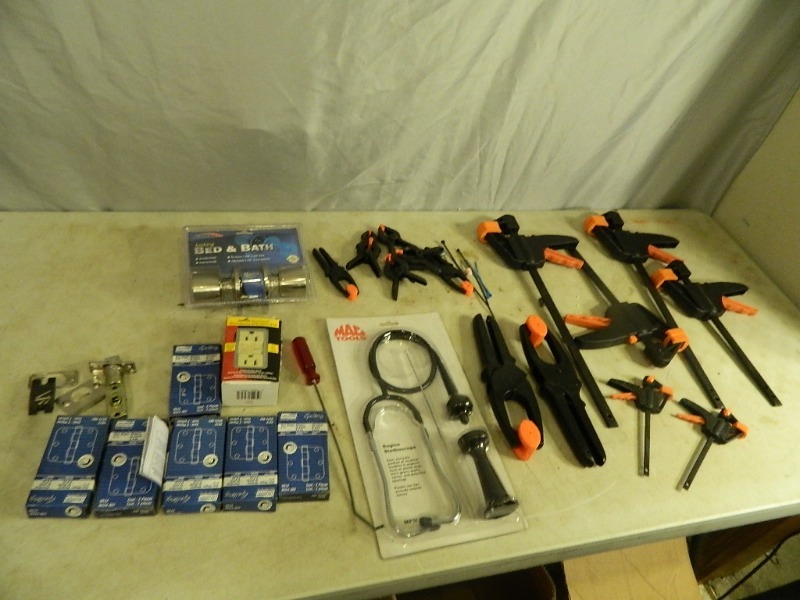 lot 36 image: Clamps, Mac Engine Stethoscope, and More