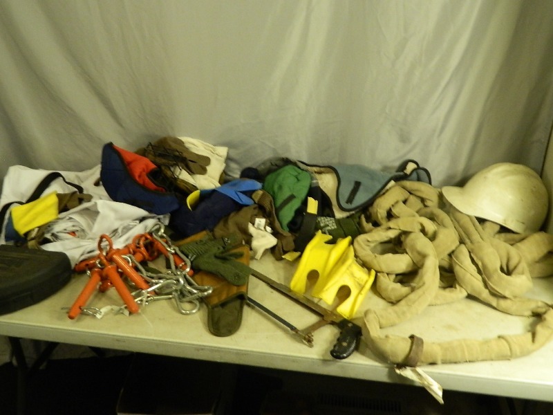 lot 95 image: Lifting Strap, Hitch Pins, Tools, Etc