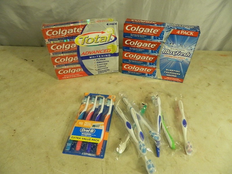 lot 111 image: New Toothbrushes and New Toothpaste