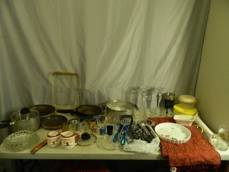 lot 137 image: Shot Glasses, PotsPans, and More