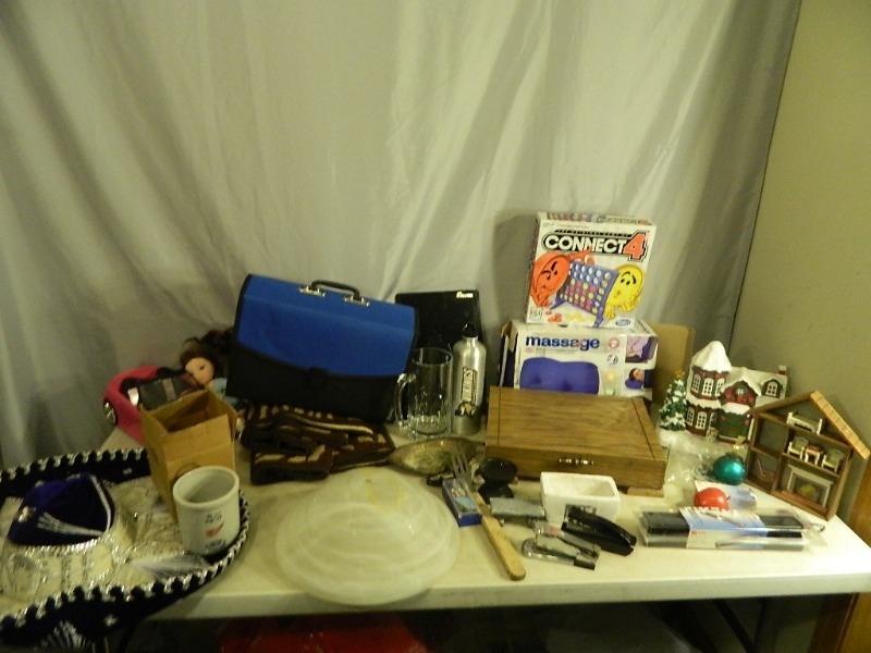 lot 144 image: Red Wing Crock, Massager, and More