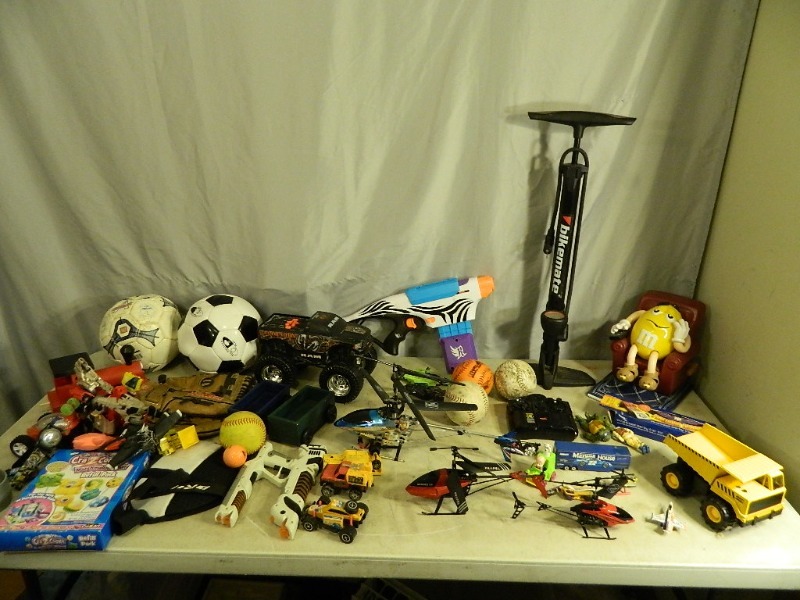 lot 160 image: Cars, Soccer Balls, Helicopters, and More