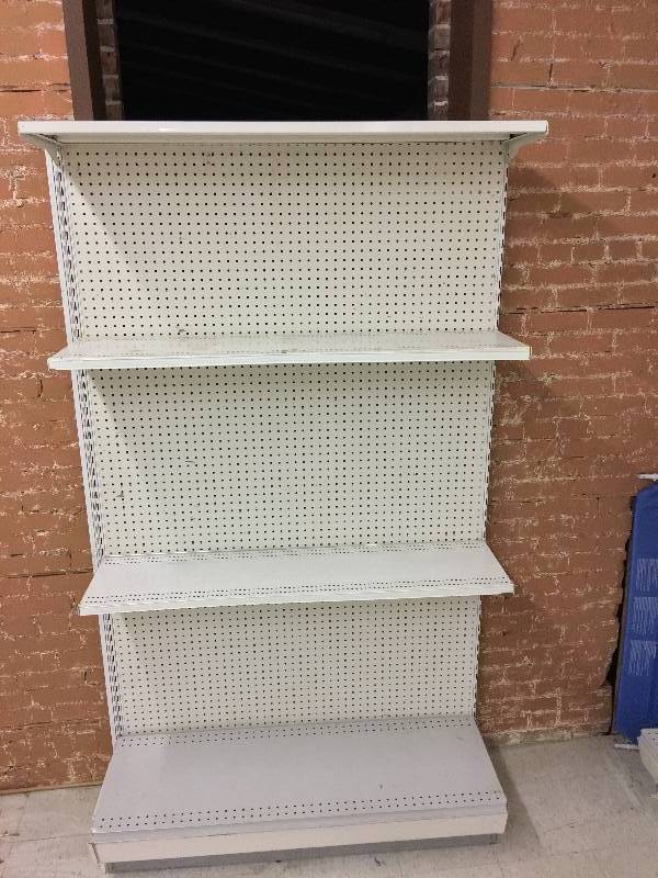 4 tier gondola wall shelf