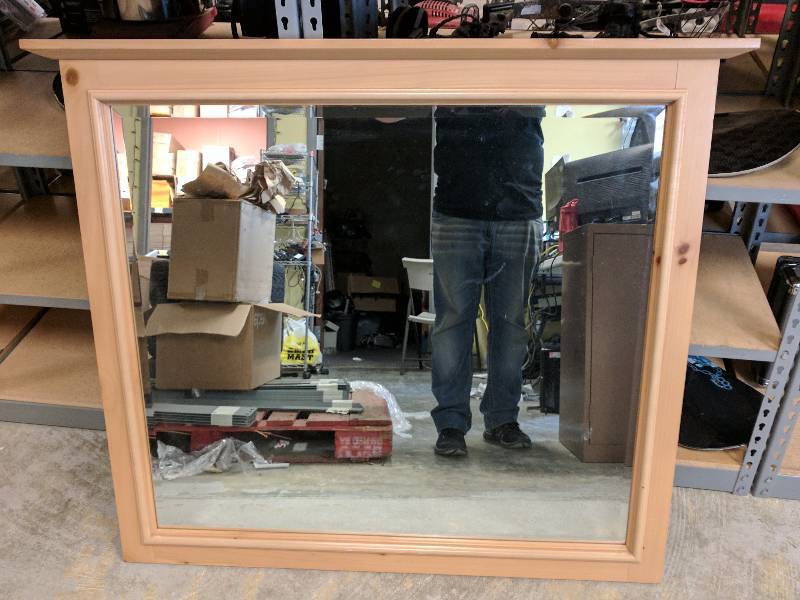 lot 58 image: Wooden Framed Mirror for a Dresser BROYHILL 47 W x 41 H
