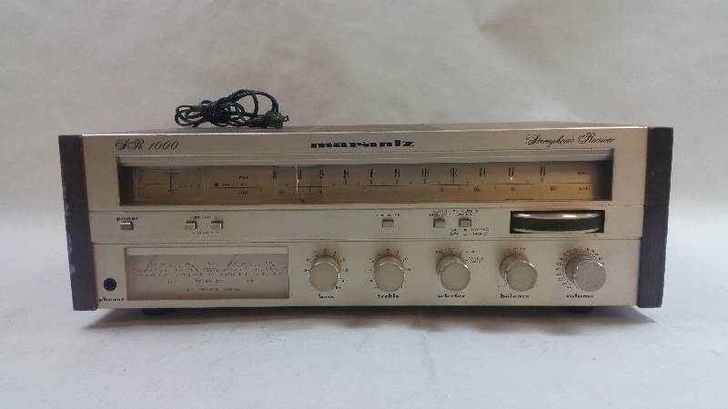 lot 450 image: Vintage 1980 Marantz Japan SR-1000 Stereophonic Receiver GOOD WORKING CONDITION