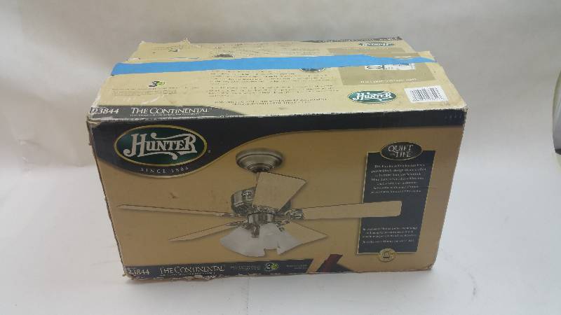 lot 495 image: Hunter 23844 Continental 44in Ceiling Fan UNUSED
