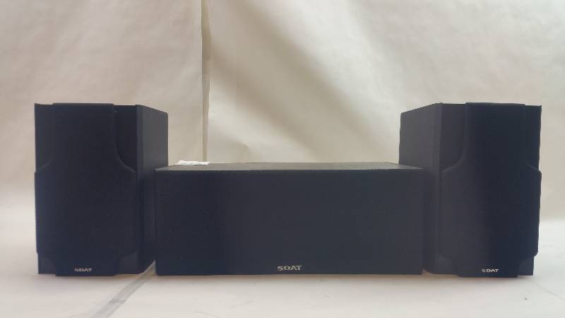 lot 506 image: SDAT CAT LEB-405 HiFi 3-Piece Surround Speaker Set GOOD WORKING CONDITION