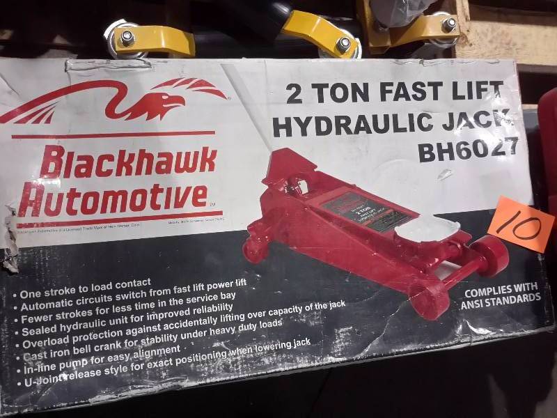 Blackhawk Automotive, 2 Ton Fast Lift Hydraulic Jack.. NO HANDLE