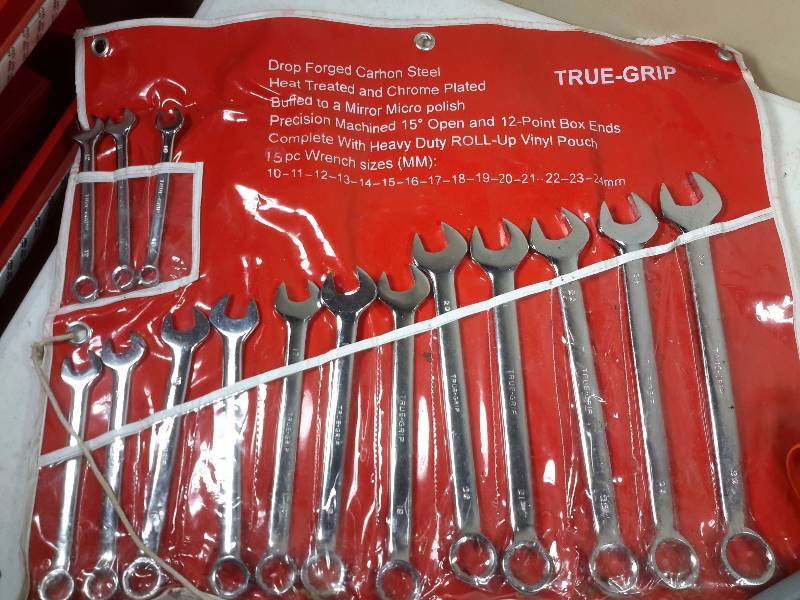 Tru Grip Metric Combination wrench set Drill bits Wrecking Bars