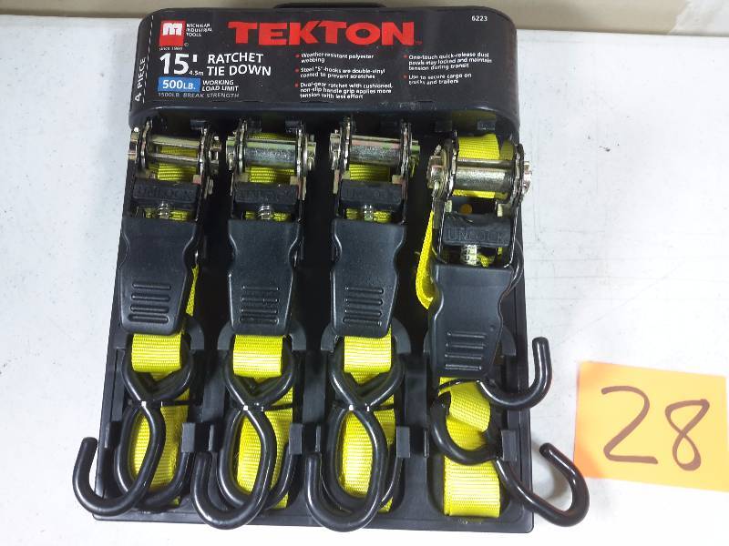 Come A Long  4, Tekton Ratchet 15 ft straps