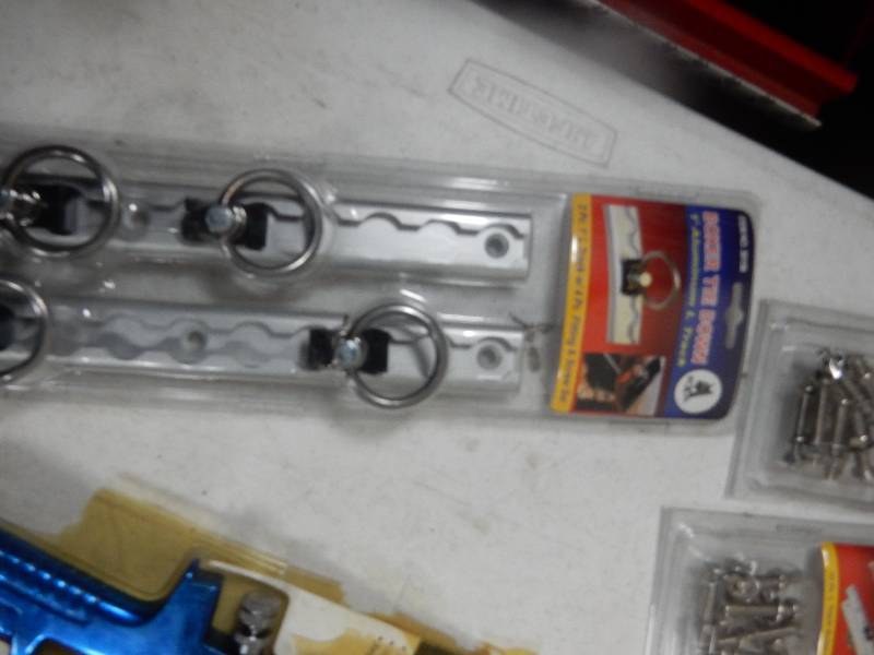 Box Tie Downs, High volume low presure, Spray and Primer Gun with Regulator.