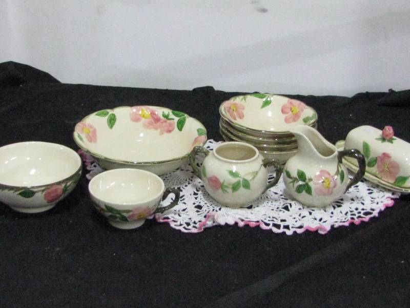 lot 10 image: Franciscan Desert Rose Serving Pieces