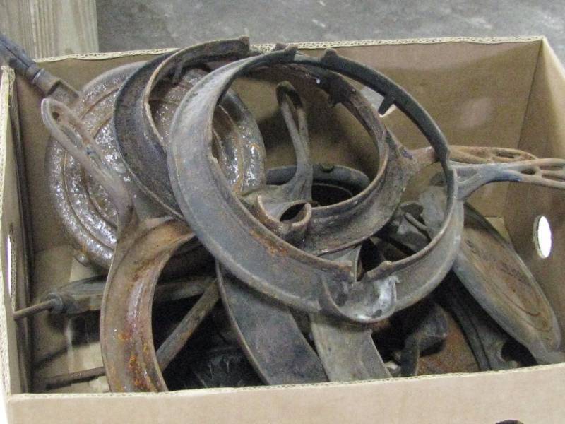 lot 13 image: Cast Iron Waffle Maker Parts