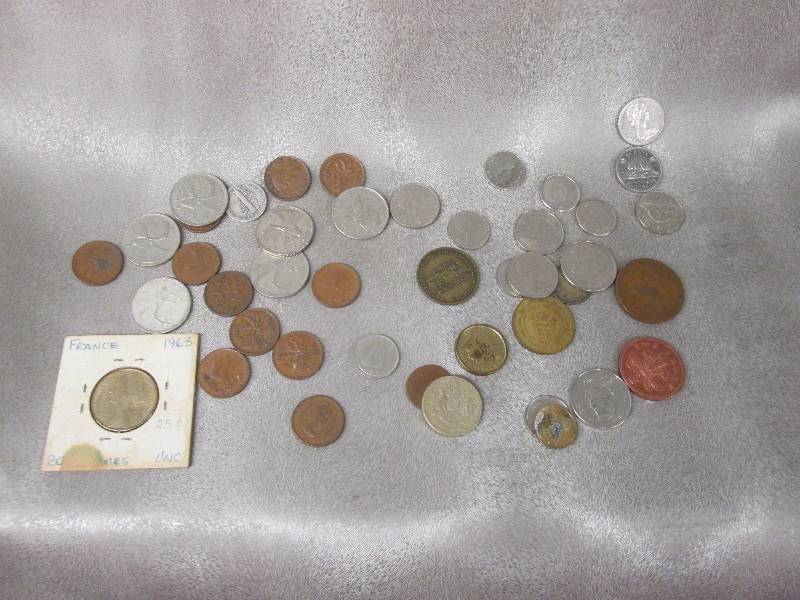 French 1963 Coin, Assorted Canadien...