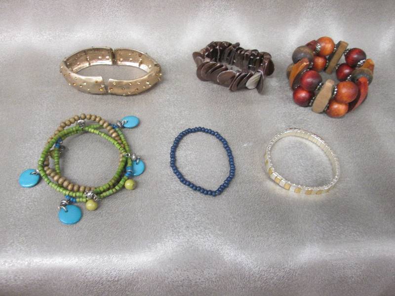Lot of 6 Assorted Bracelets...
