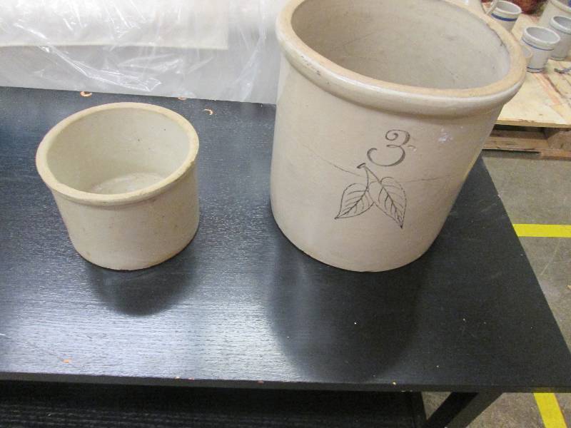 Lot of 2 Crocks, one is 3 gallon, s...