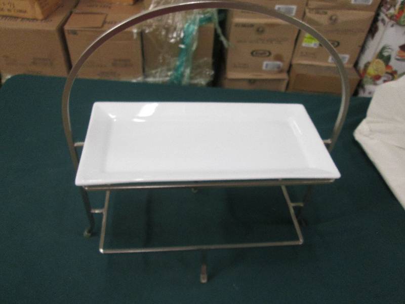 MetalGlass Serving Stand...